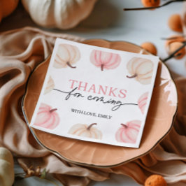 Lilla Pumpkin Turning en födelsedag Pappersservett