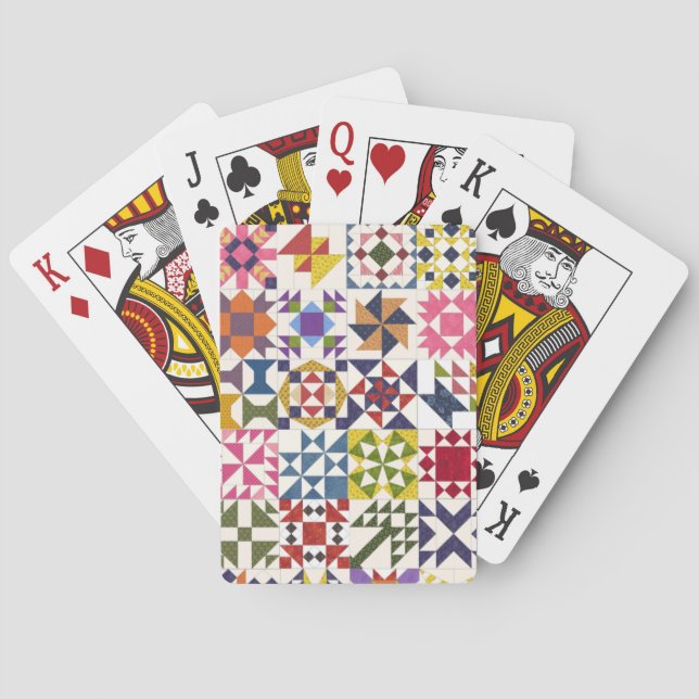 Lilla Quilt Blockerar uppspelningskort Casinokort (Baksidan)