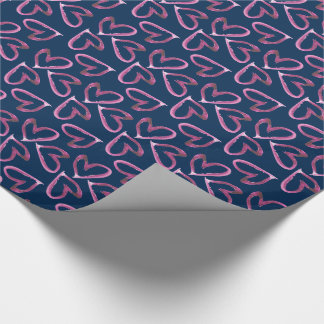 lilla Räcka-målade hjärtor Presentpapper