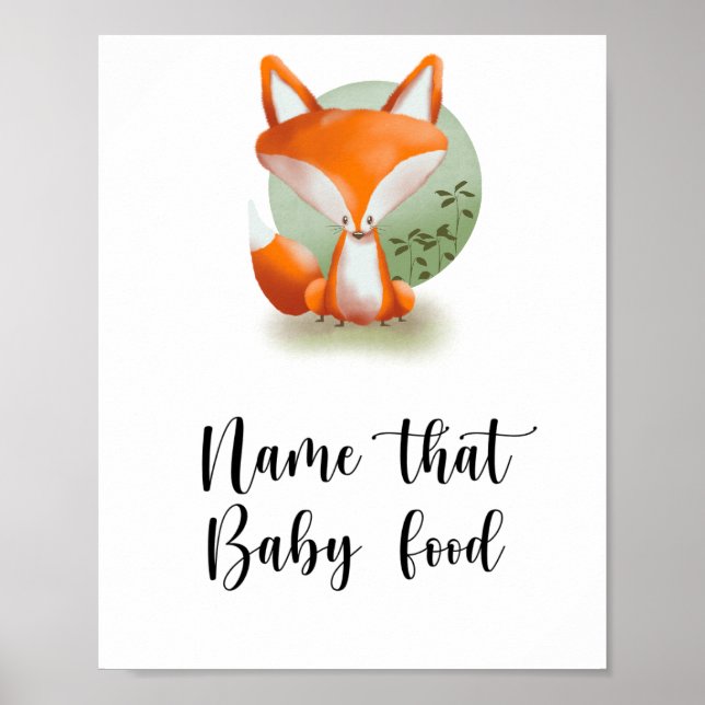 Lilla Räv - Gissa den här babymaten Poster (Framsidan)