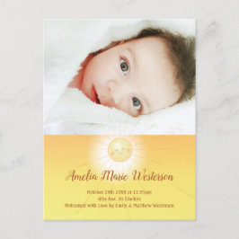 Lilla Ray från Sunshine Baby Birth-annonsen Vykort