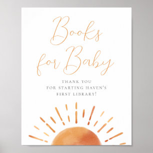 Lilla Ray från Sunshine Baby Shower Bokar för Baby Poster