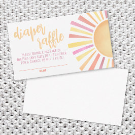Lilla Ray från Sunshine Baby Shower Diaper Raffle Tilläggskort