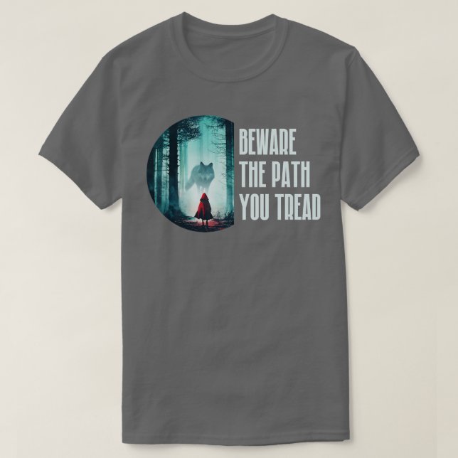 Lilla Red Riding Huva Brothers Grimm Fairy Ta T Shirt (Design framsida)
