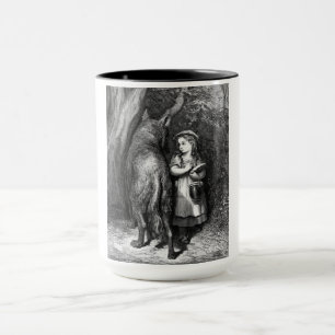 Lilla Red Riding Huva möter gamla Far-Vargen Mugg