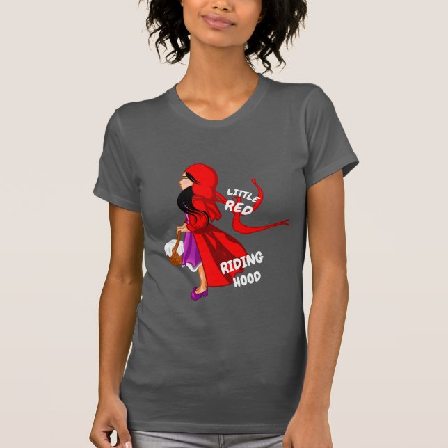 Lilla Red Riding Huva T Shirt (Framsida)
