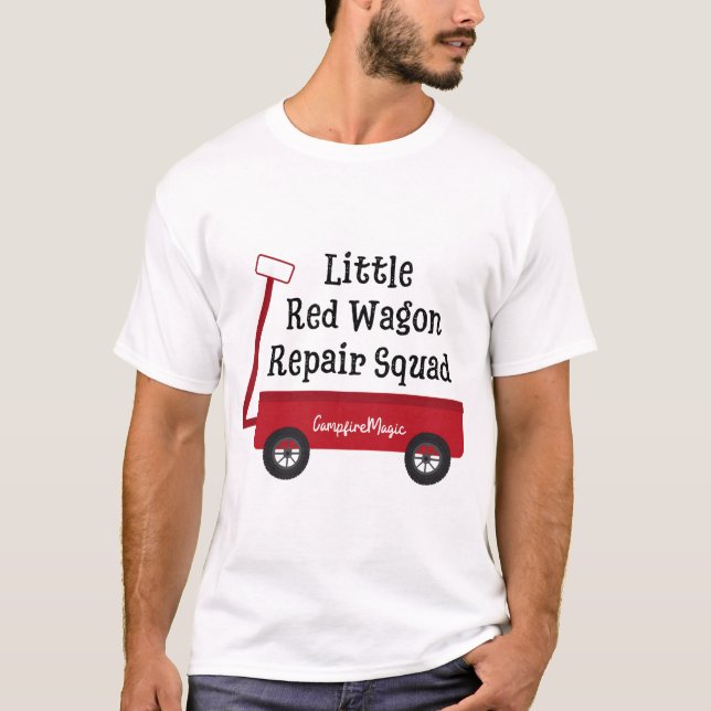 Lilla Red Wagon Repair T Shirt (Framsida)