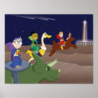 Lilla regnbåge Tecknader: Följ din egen stjärna Poster