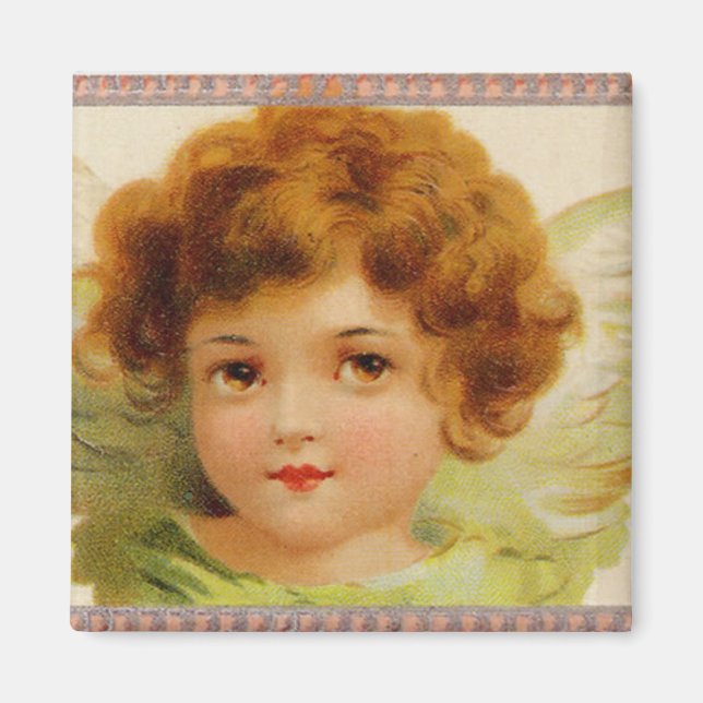 Lilla röd ängel magnet (Framsidan)