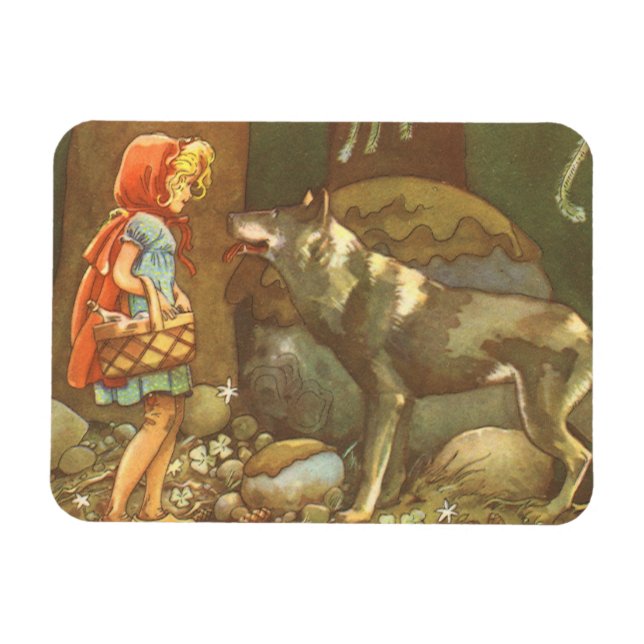 Lilla Rödluvan, gammal saga Magnet (Horisontell)