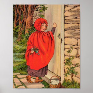 Lilla Rödluvan Vintage Poster