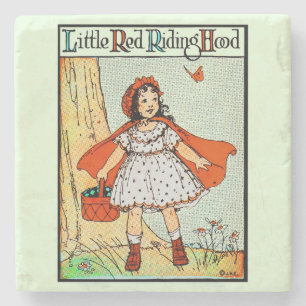 Lilla Rödluvan Vintage Söt Stenunderlägg