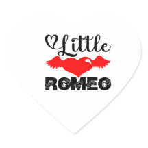 Lilla Romeo Valentine söta hjärta vingar kärlek