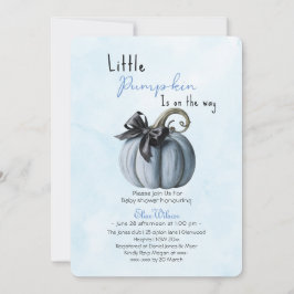 Lilla rosa pumpor är på väg inbjudningar