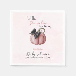 Lilla rosa pumpor är på väg pappersservett