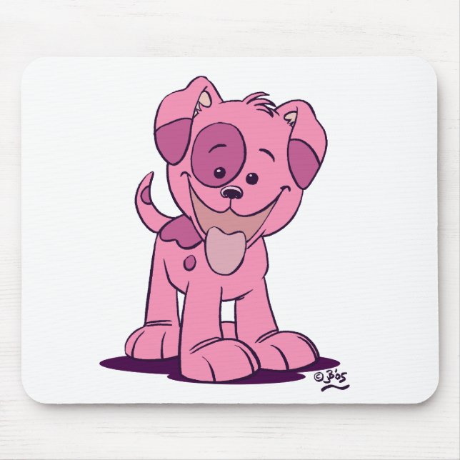 Lilla rosa Puppy mousserande Musmatta (Framsidan)