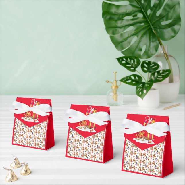 Lilla Rudolf renen Favor Box Presentaskar (Multipel)