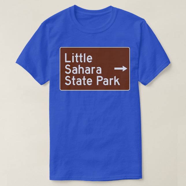 Lilla Sahara State Park Oklahoma Brown Recretion T Shirt (Design framsida)