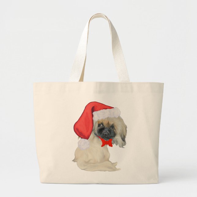 Lilla Santa Pekingese Jumbo Tygkasse (Framsidan)
