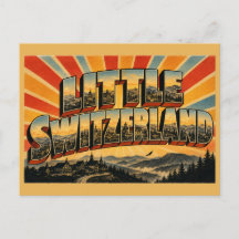 Lilla Schweiz North Carolina Vintage Konst