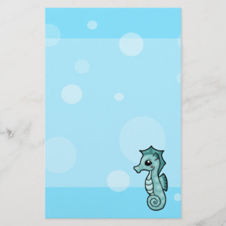 Lilla Seahorse bubble stilla Brevpapper