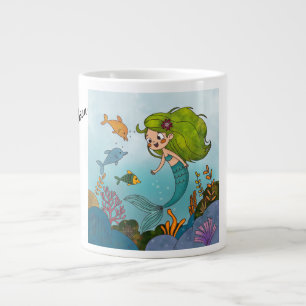 Lilla sjöjungfru jumbo mugg