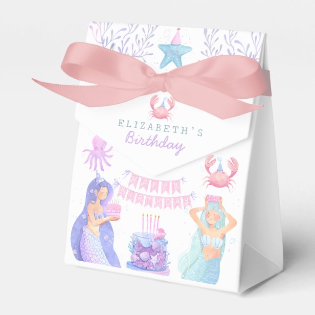 Lilla Sjöjungfru Magic Birthday Presentaskar (Framsidan Sidan)
