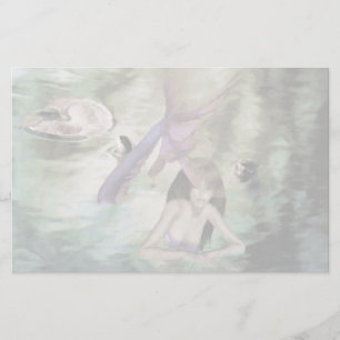 Lilla Sjöjungfru, oinfogad mall Brevpapper