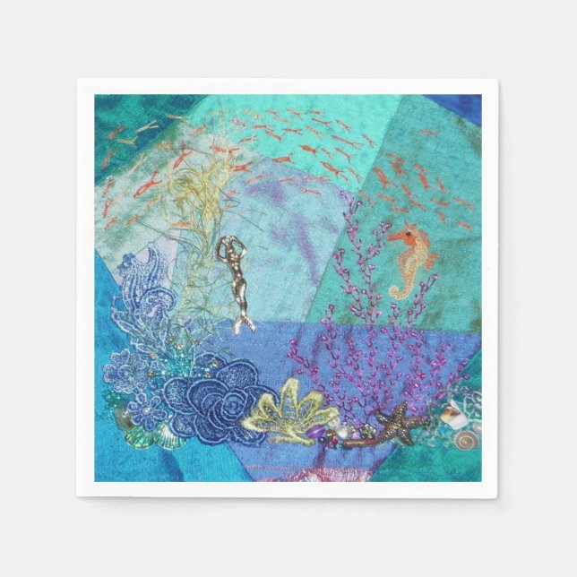 Lilla Sjöjungfru Pappersservett (Framsidan)