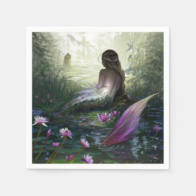 Lilla Sjöjungfru Pappersservett (Framsidan)