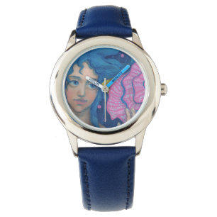Lilla Sjöjungfru, undervattensbild, Rosa Blue Armbandsur