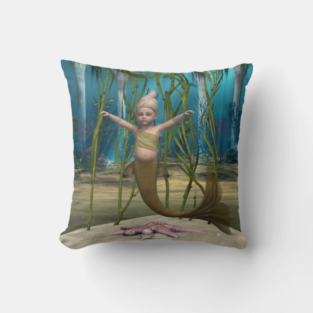 Lilla sjöjungfrun kudde (Framsida)