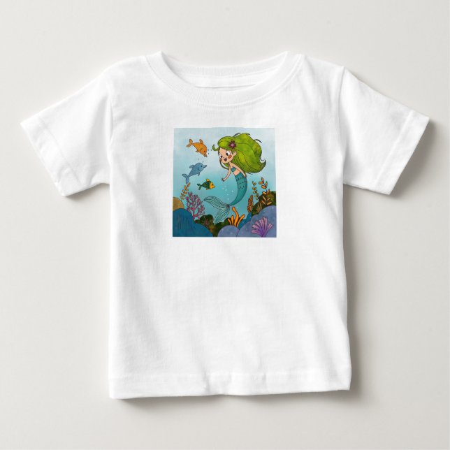 Lilla sjöjungfrun t shirt (Framsida)