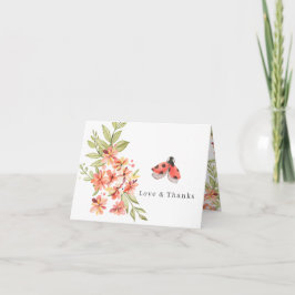 Lilla små ladybuggar| Tack för Blommigten Vår Kort