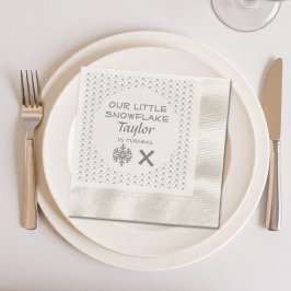 Lilla snöflinga i alla åldrar pappersservett