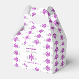 Lilla snöflummel på vägen presentaskar