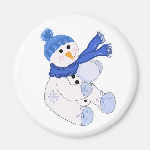 Lilla snömannen magnet