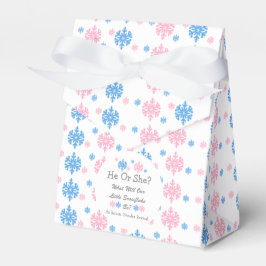 Lilla Snowflake Gender Reveal Presentaskar