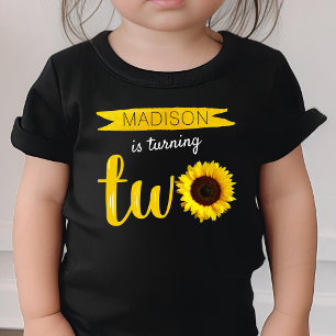 Lilla solros 2:a födelsedag t shirt