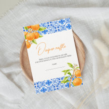 Lilla söta Citrus blöja lotteri baby shower