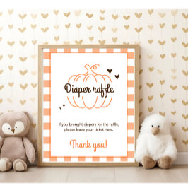 Lilla sötknaprigt babykläder Roligt Raffle Poster