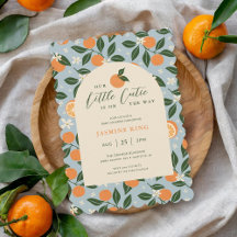 Lilla sötnos Orange Citrus Baby Shower