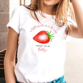 Lilla sötnos Strawberry Baby Shower Mamma to be T Shirt