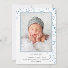 Lilla Star Birth-meddelande Meddelande