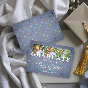 Lilla stjärnor förk. Studenten Tre foton Textil