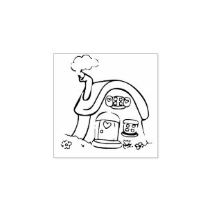 lilla stuckkonst frimärke stämpel