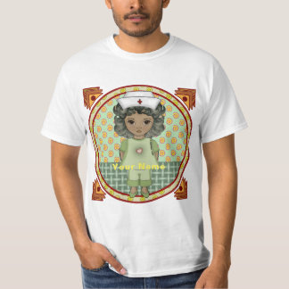 Lilla svart sjuksköterska t shirt