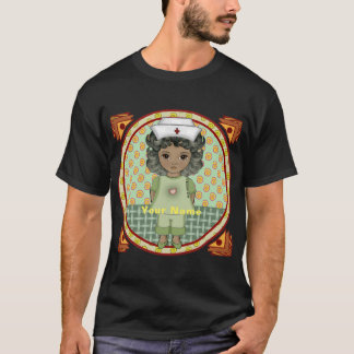 Lilla svart sjuksköterska t shirt