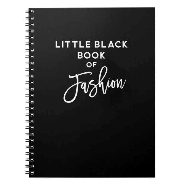 Lilla svarta modeboken anteckningsbok (Framsidan)