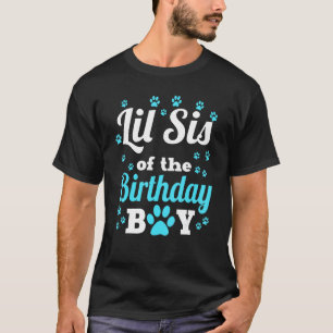 Lilla Syrran av födelsedagspojken Hund Tass Bday P T Shirt
